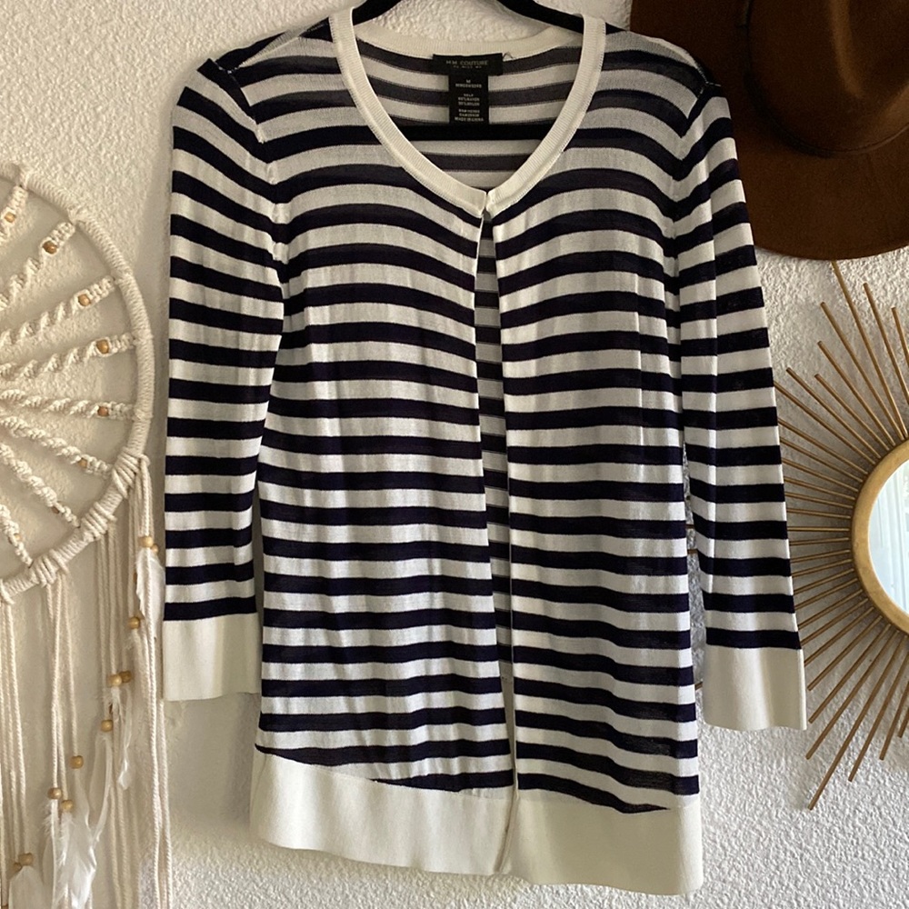MM COUTURE by Miss Me Stripe Cardigan-Medium